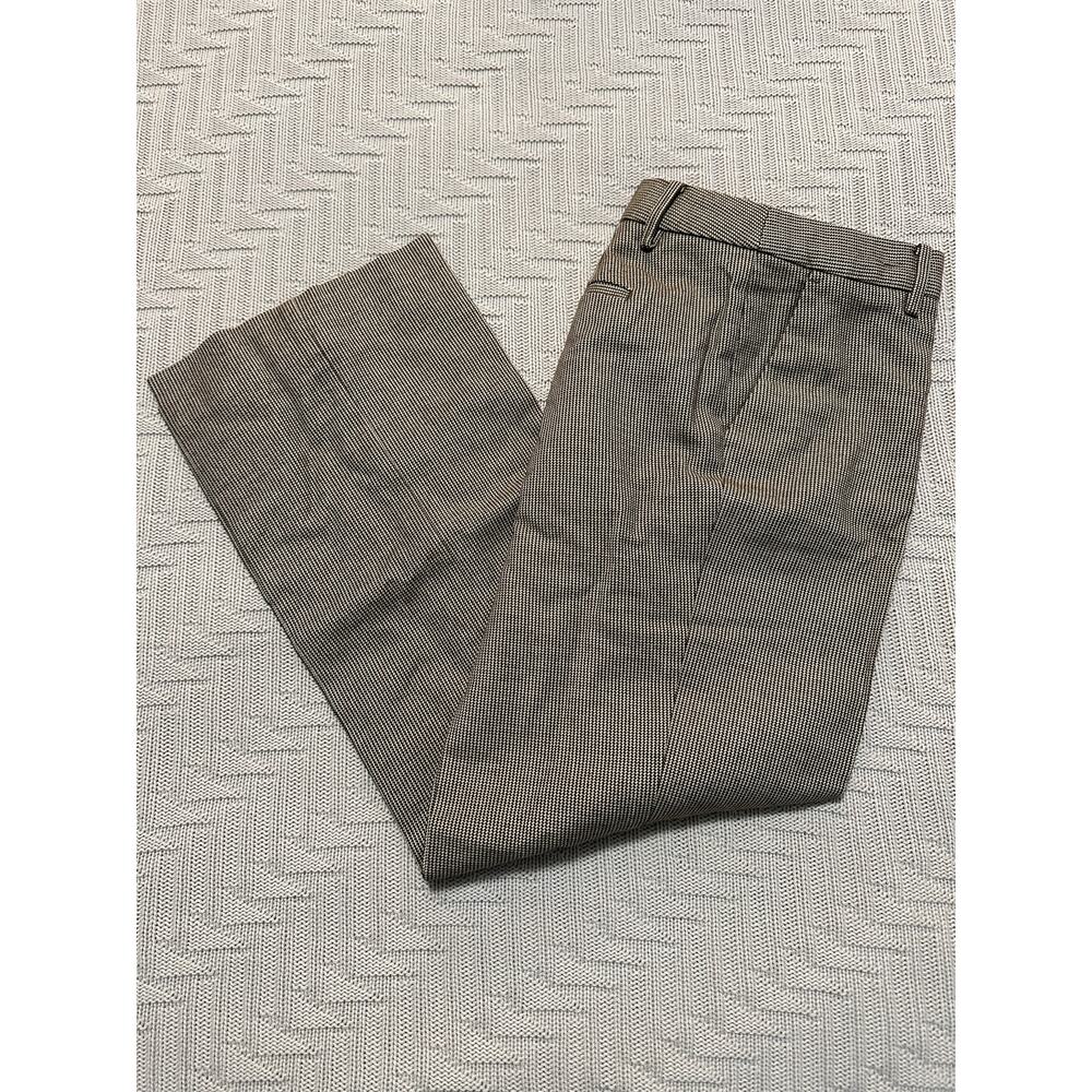 Talbots Windsor Brown Houndstooth Wool Pants Size… - image 1